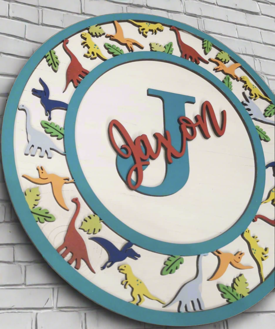 Circle Theme Bedroom Plaque