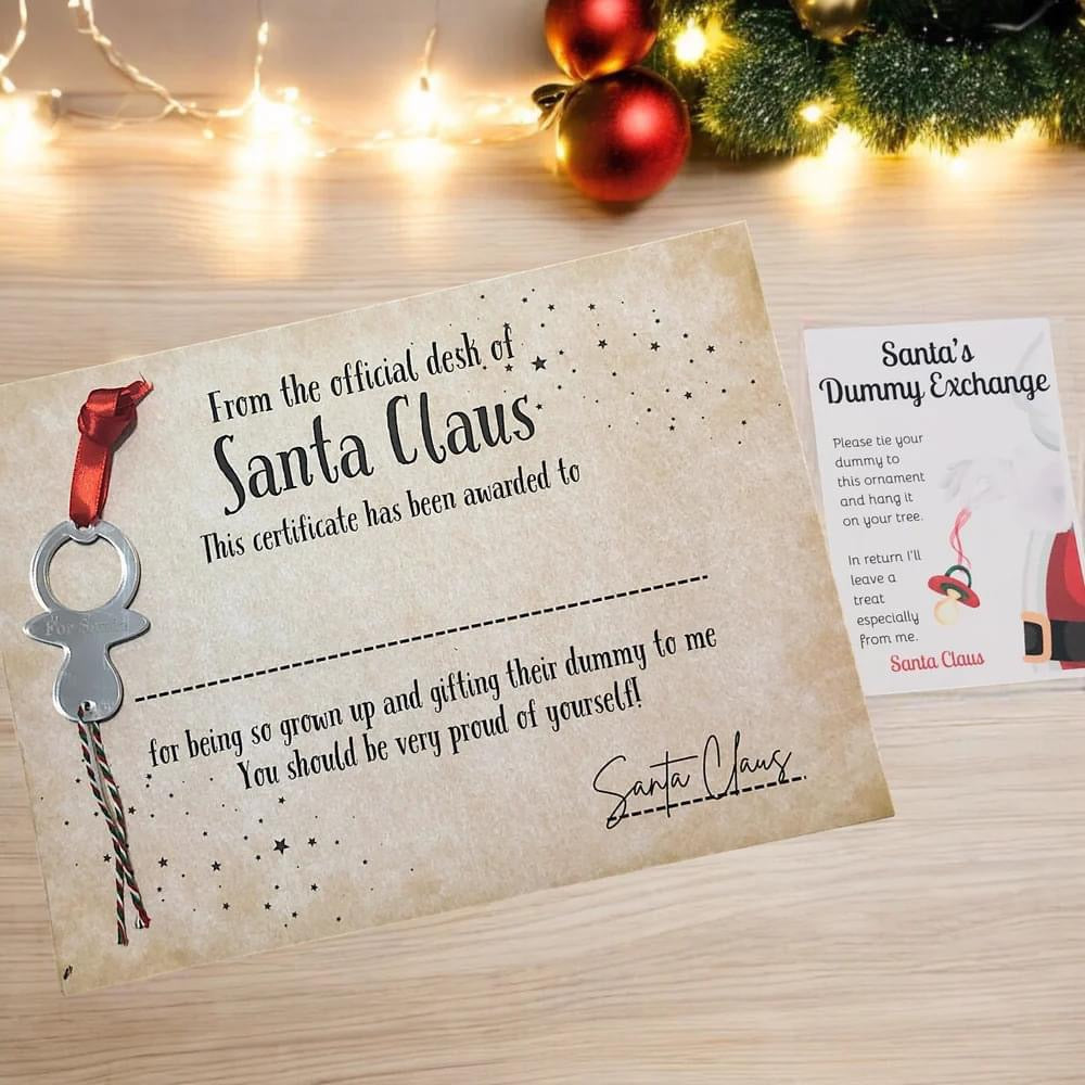 Santa’s Dummy Exchanged and Certificate