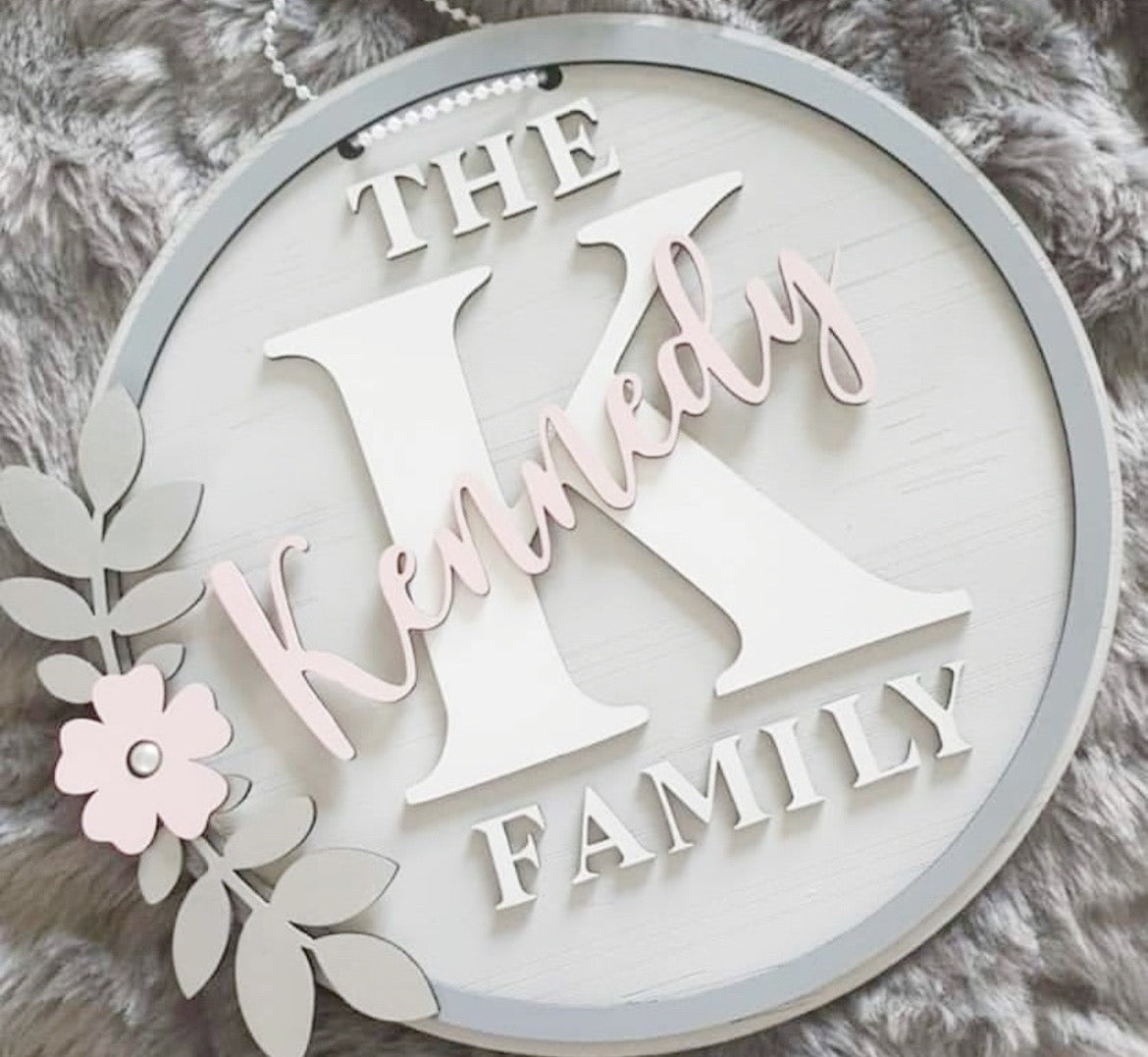 30cm Family Surname Plaque.