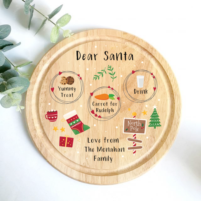 Circle Santa Treat Boards