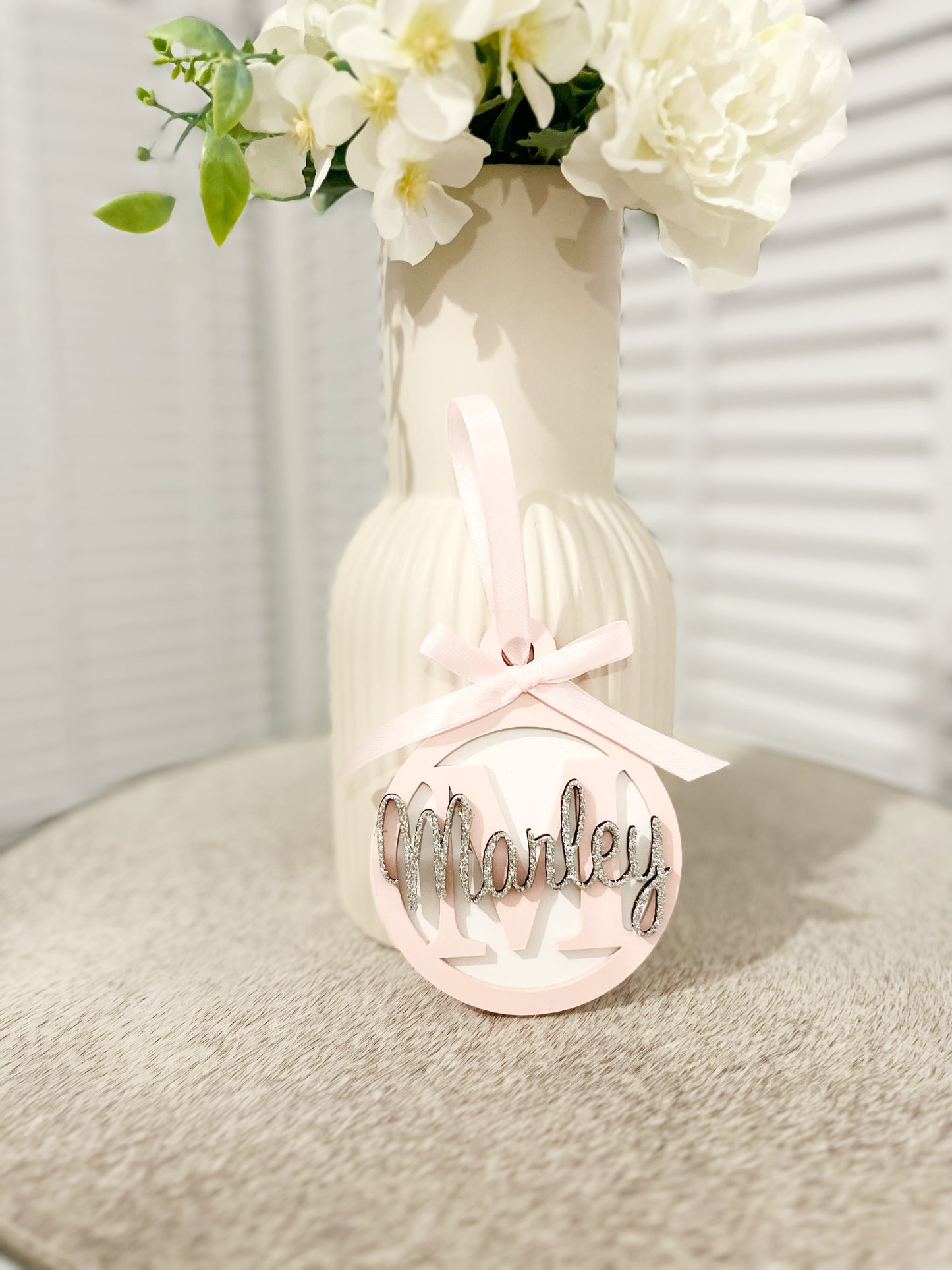 Christmas Circle Initial Baubles