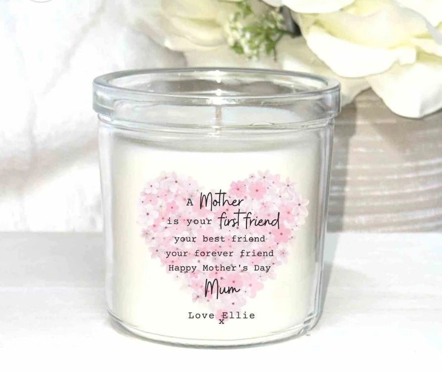 Candle with gift box and matches.