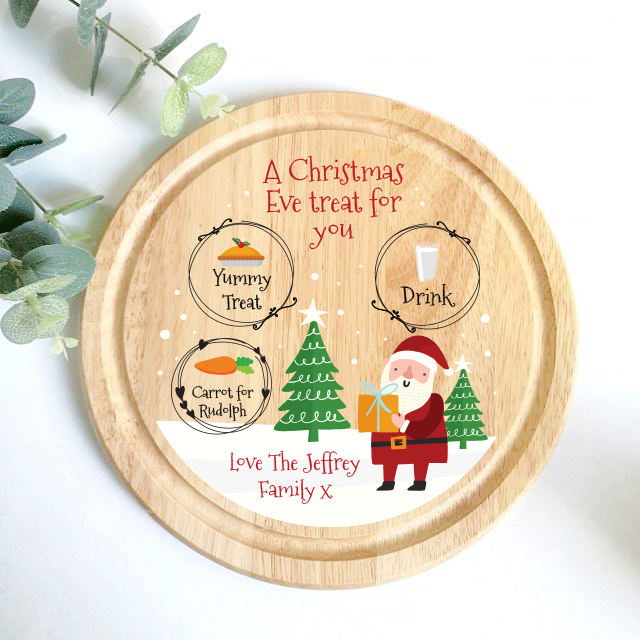Circle Santa Treat Boards