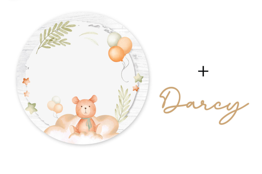 Teddy Bear Printed Plaque