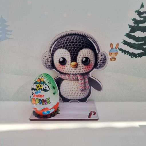 Christmas Knitted Style Kinder Egg Holders.
