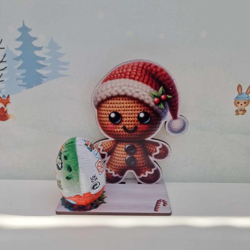 Christmas Knitted Style Kinder Egg Holders.