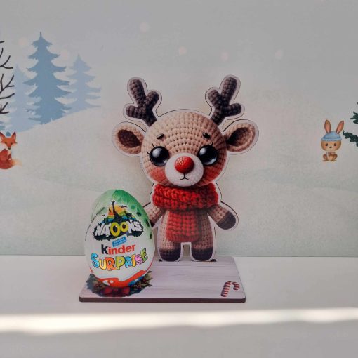 Christmas Knitted Style Kinder Egg Holders.