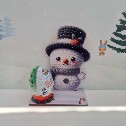 Christmas Knitted Style Kinder Egg Holders.