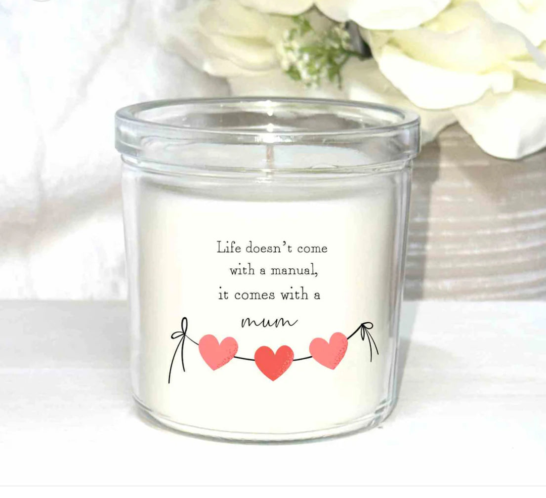 Candle with gift box and matches.