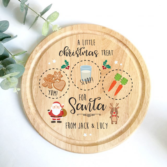 Circle Santa Treat Boards