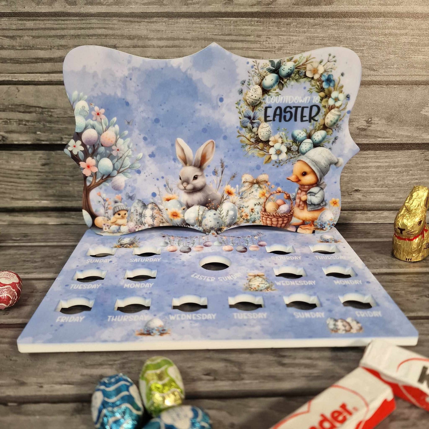 Easter count down chocolate holder.