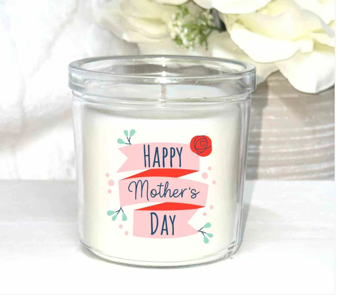 Candle with gift box and matches.
