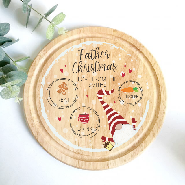 Circle Santa Treat Boards
