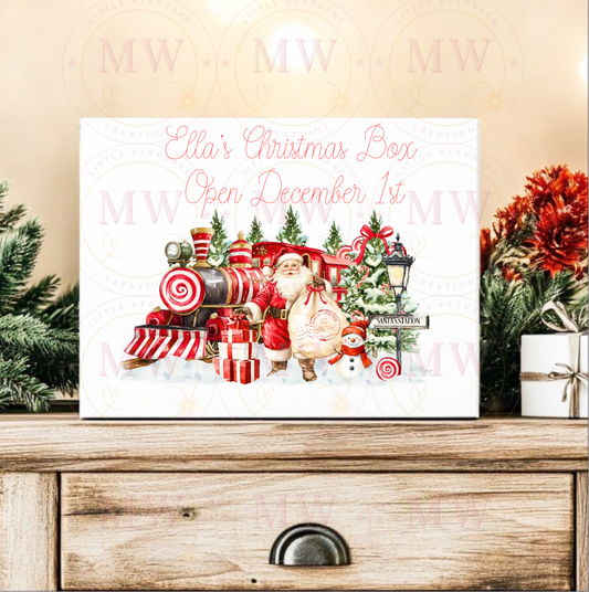 Christmas Eve Box Santa Train Design.